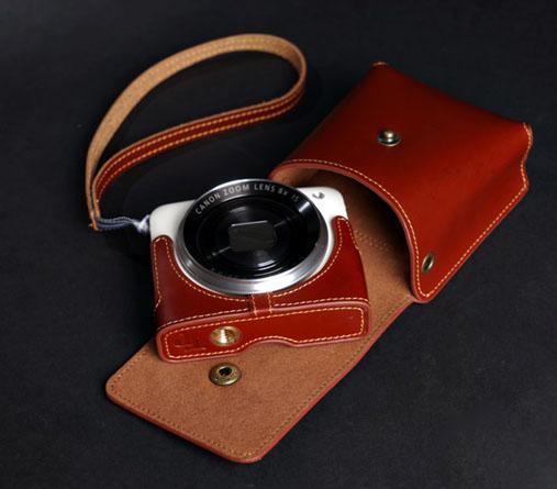 Genuine genuine cowhide case, protective case, suitable for PowerShot N2 camera