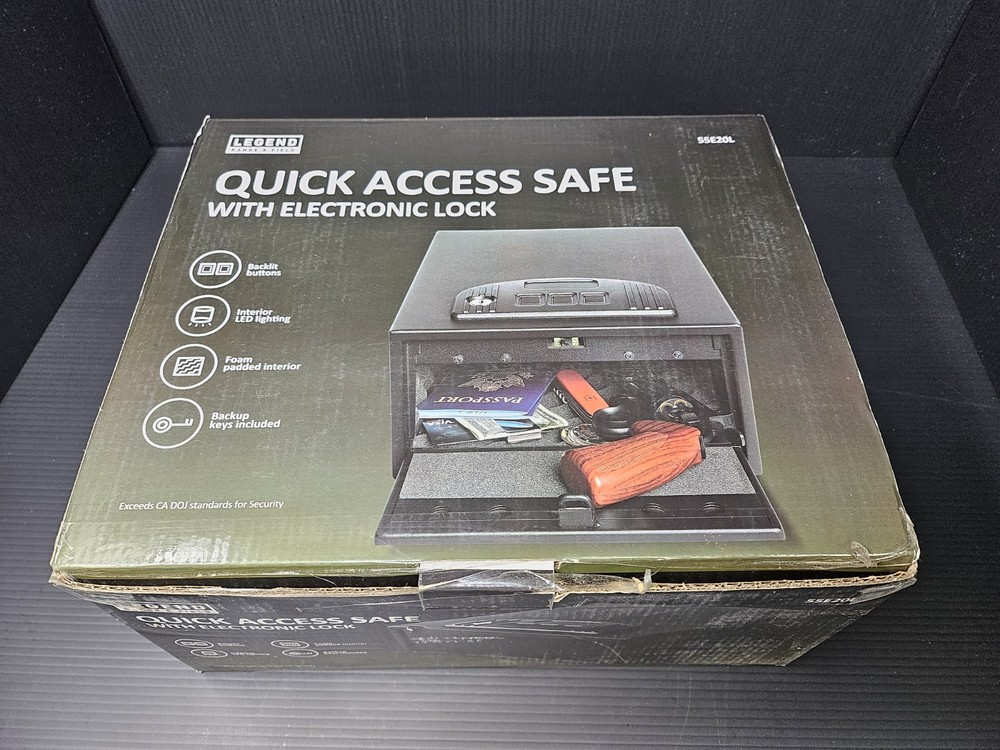 Fortress Model 55E20 Quick Access Safe Electronic Lock Light Backup Key