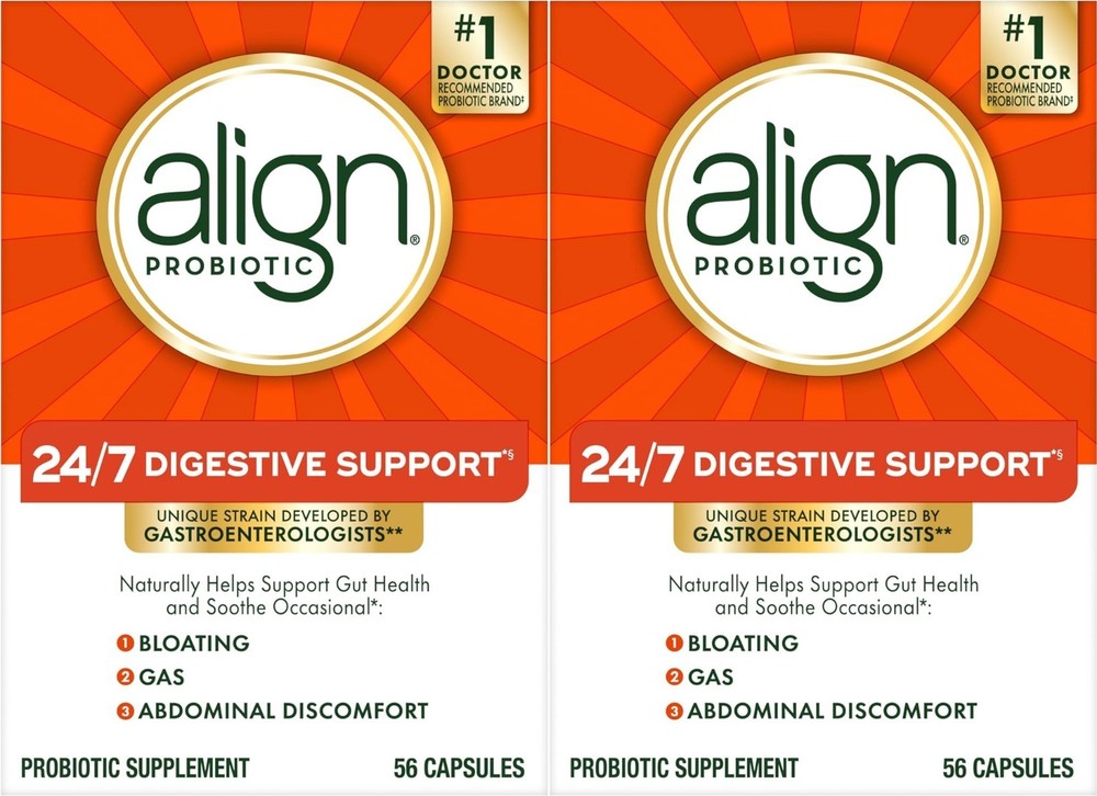 2 X ALIGN PROBIOTIC - DIGESTIVE SUPPORT - 56 X 2 = 112 CAPSULES - EXP. 6/2028