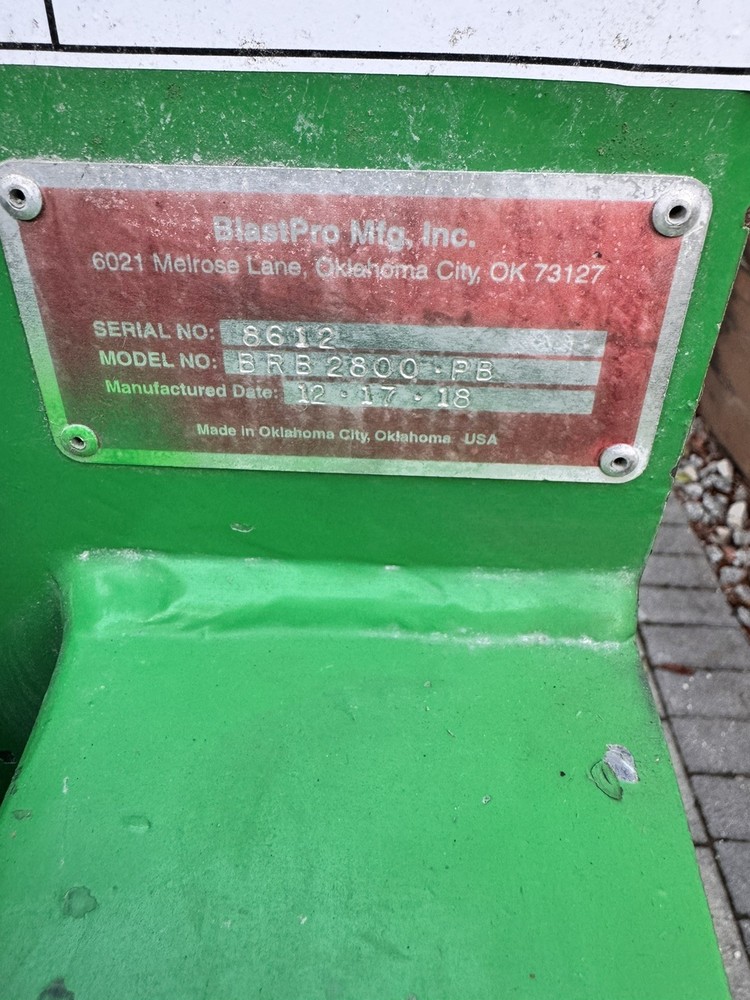 2019 Blast Pro BRB2800 Propane Floor Scraper