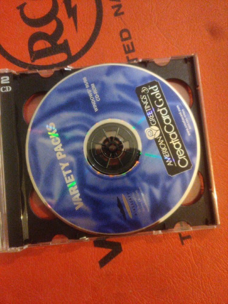 American Greetings 3 Creatacard Plus CD and User Guide Rare Vintage PC Software