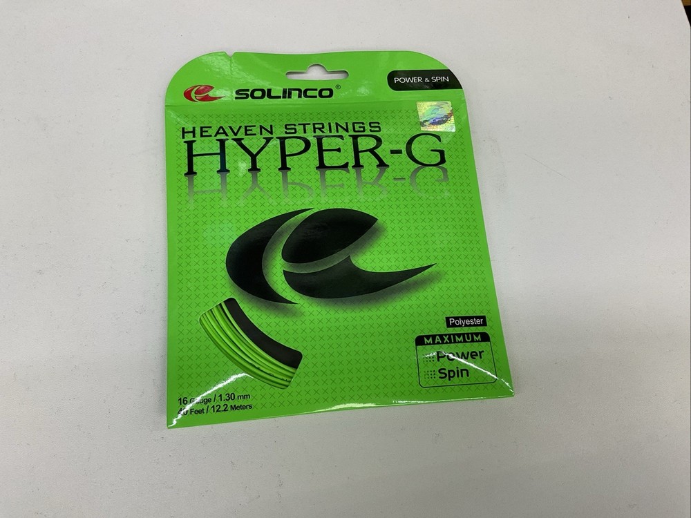 3 Pack Solinco Hyper-G 16g/1.30mm Polyester Green