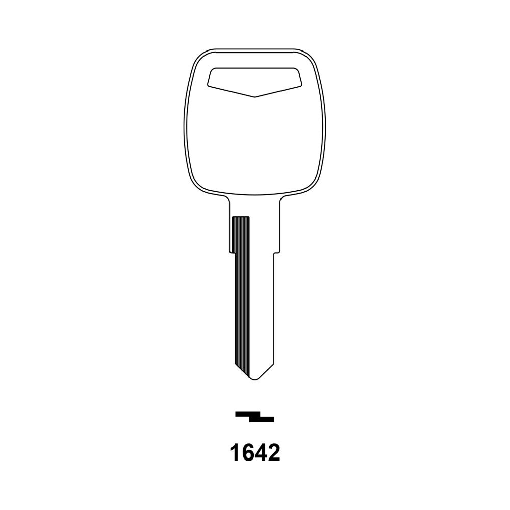 1642 Key Blank – Nickel