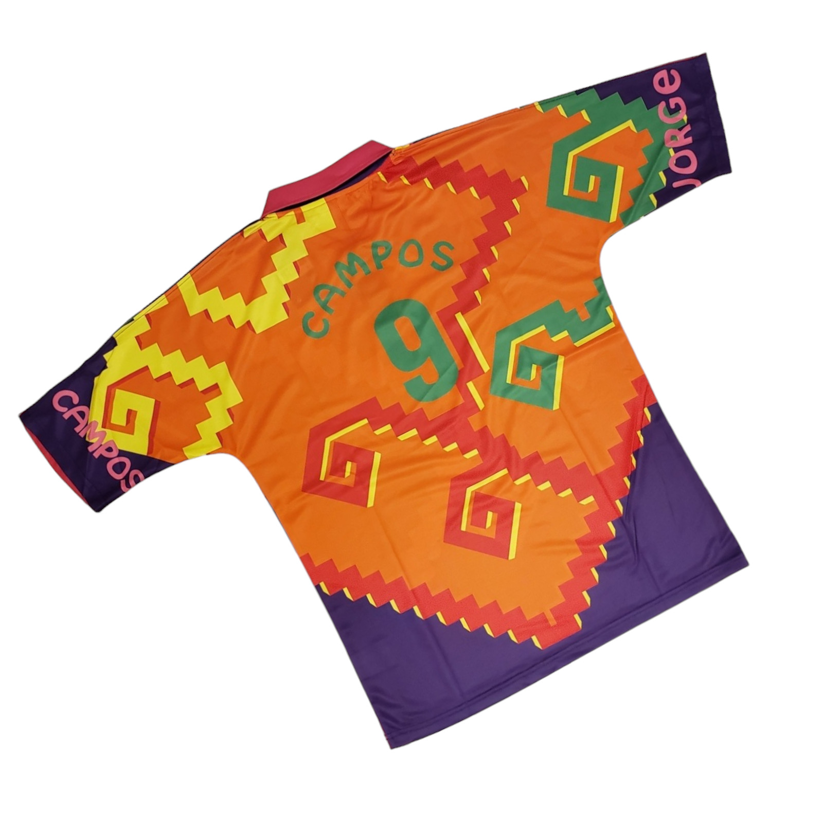 Jorge Campos # 9 Multicolor ORANGE/PINK/PURPLE NIKE RETRO - XXL