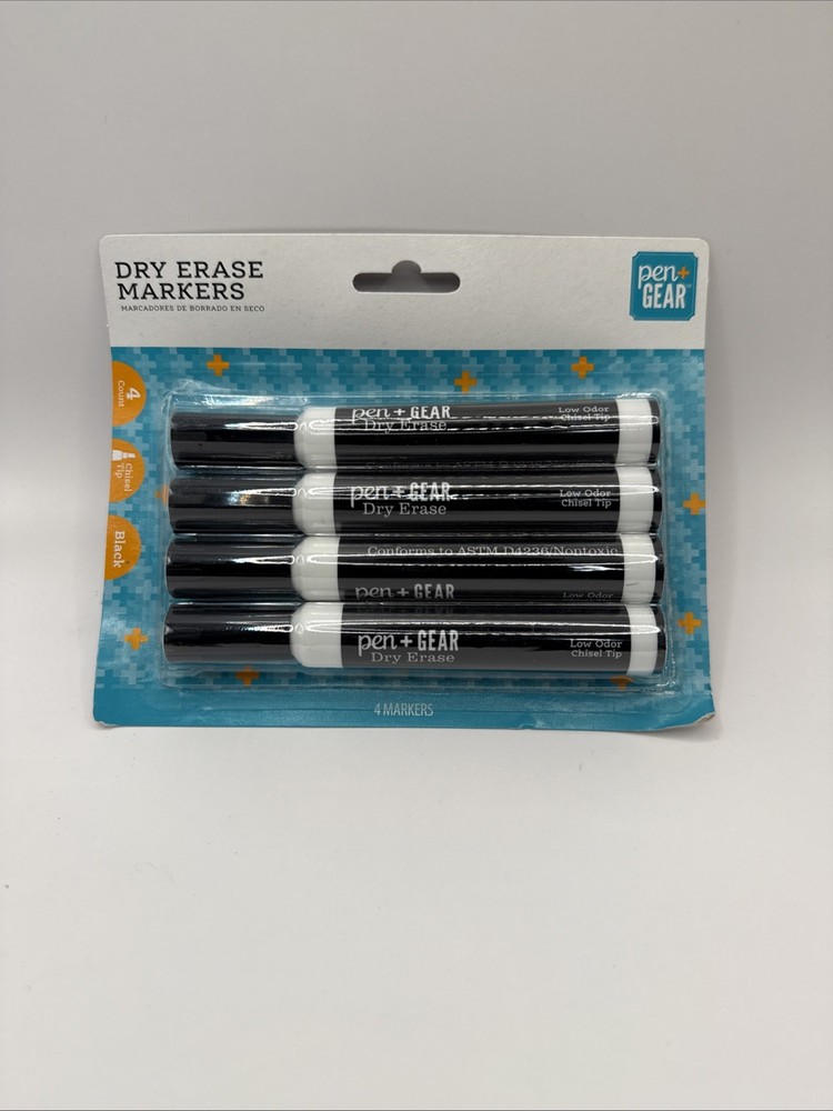 Dry Erase Marker Chisel Tip 4 Count