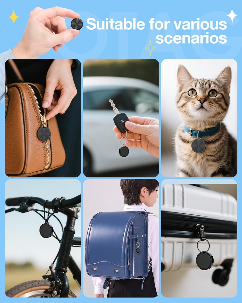 Air Tags for Android,Air Tags-4 Pack Android,Air Tracker Tags with 4 Case,2 Year
