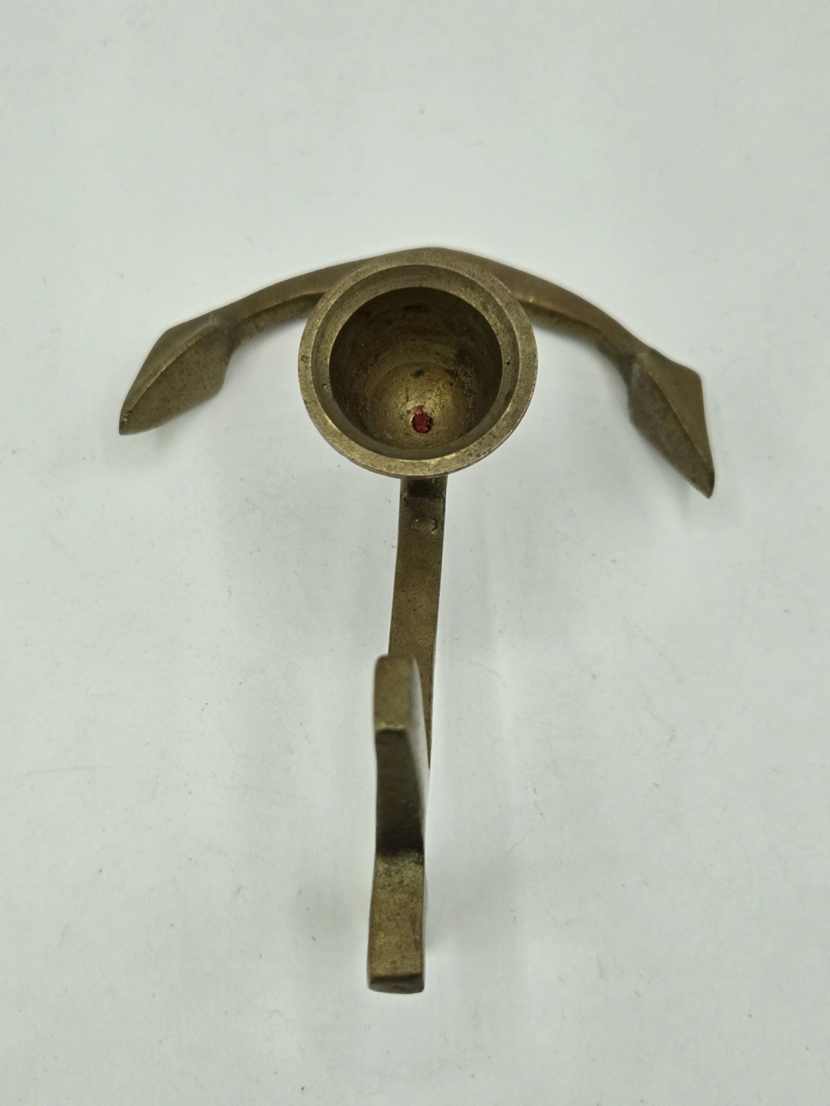 1 brass Anchor candle holders nautical theme