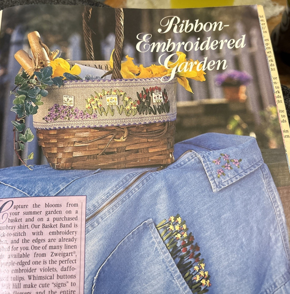 Vtg Rare McCall's Needlework August 1995 Pattern bk