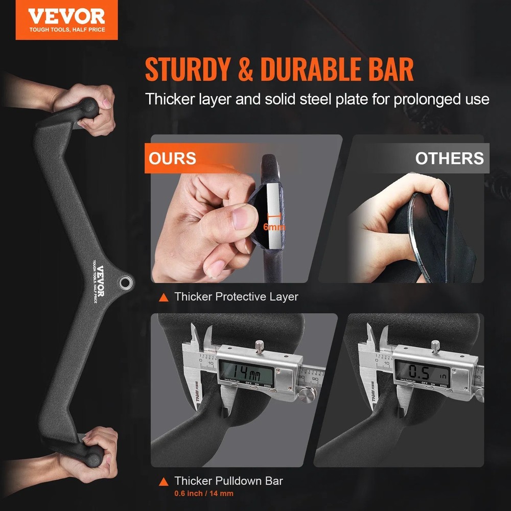 LAT Pulldown Attachment, Cable Machine Rowing V-bar Attachment, Tricep Pull Dow