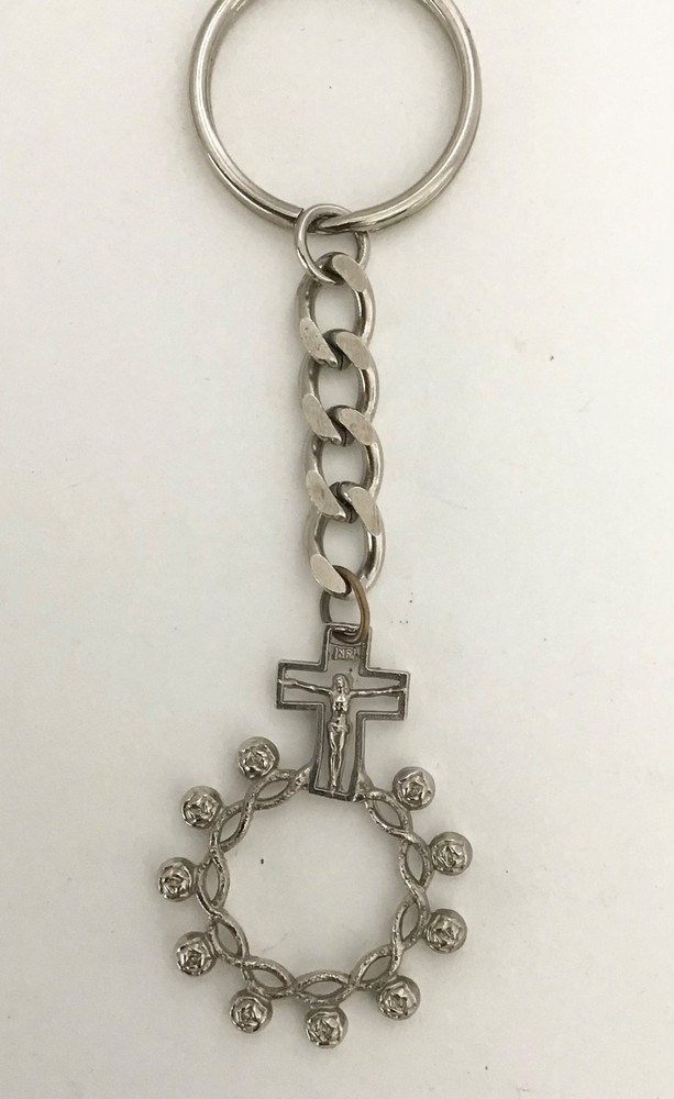 ROSARY KEY CHAIN CRUCIFIED CHRIST