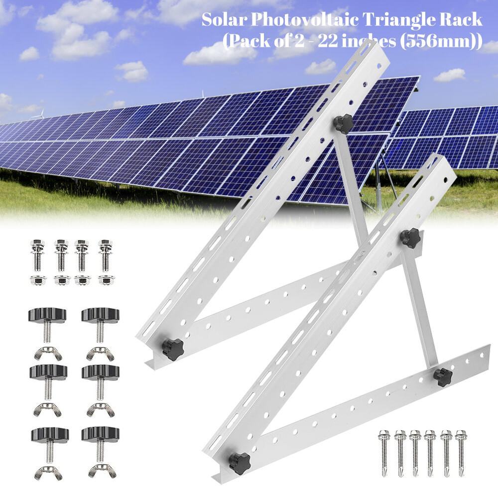 Solar Panel Tilt Mount Brackets Mounting System Solar Kit Adjustable Ground Roof
