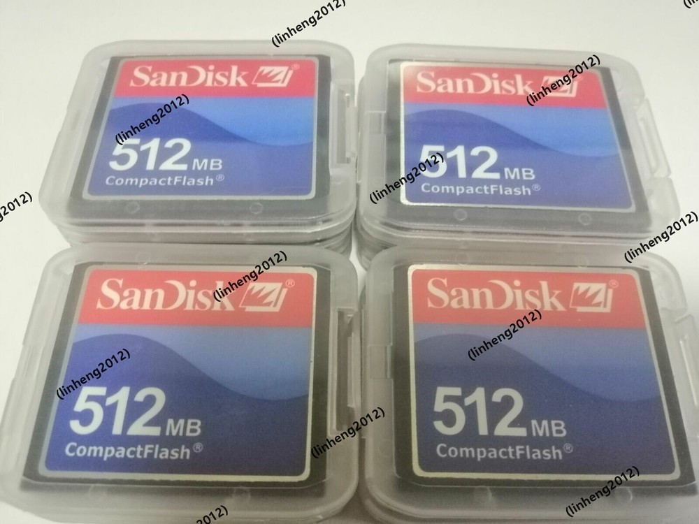 10PCS 512MB SanDisk CompactFlash CF Memory Card 512MB SDCFJ/SDCFB