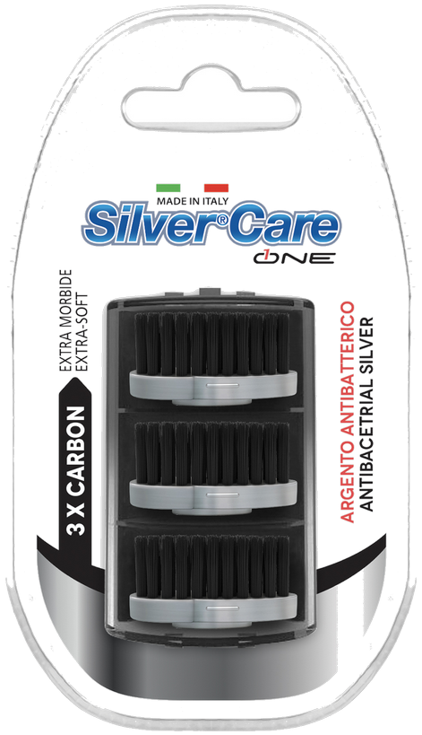 SilverCare ONE Charcoal Antibacterial 3-Pack Heads