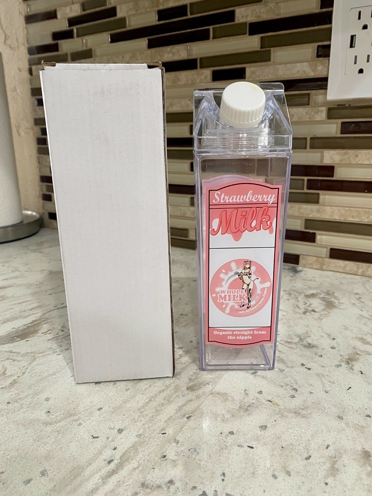 02 Zero Two Milk Carton Water Bottle