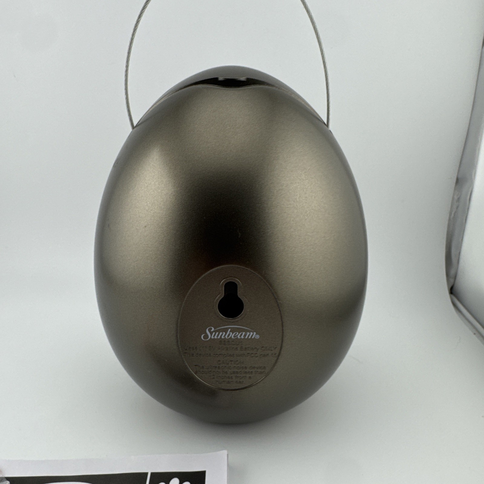 Sunbeam Sonic Egg SBBCU2 Ultrasonic Dogs Anti Barking Bark Deterrent Device