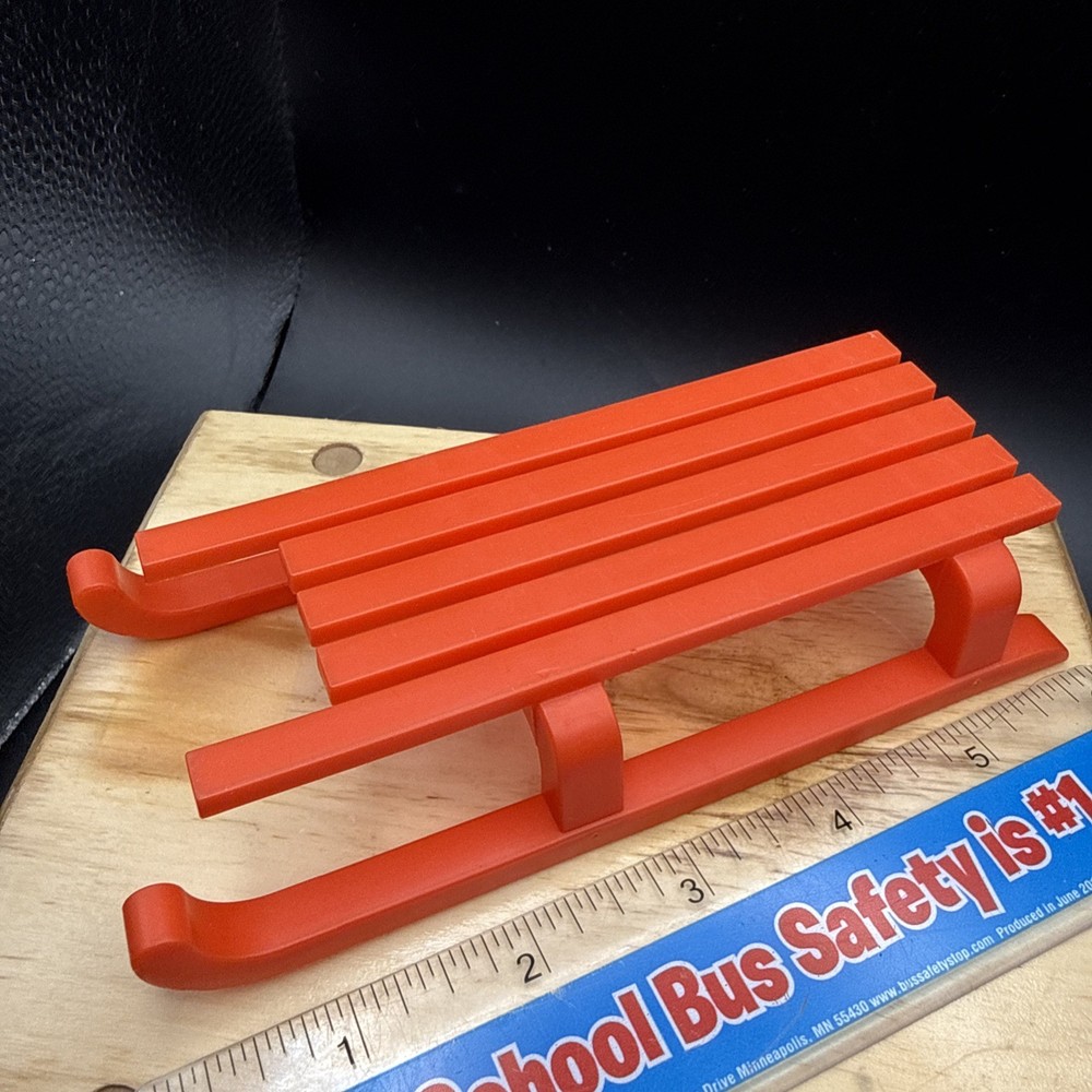 5.5 Red Plastic Sled.