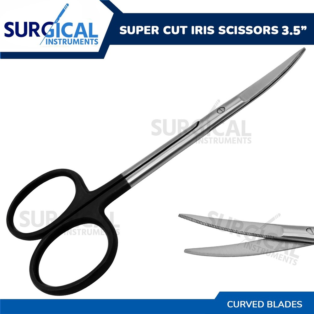 SuperCut Iris Scissors Nurses Surgical Instruments 3.5" Stainless German Grade