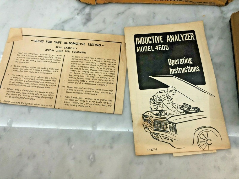 VINTAGE AUTO-TUNE TUNE - UP ANALYZER MODEL 4505