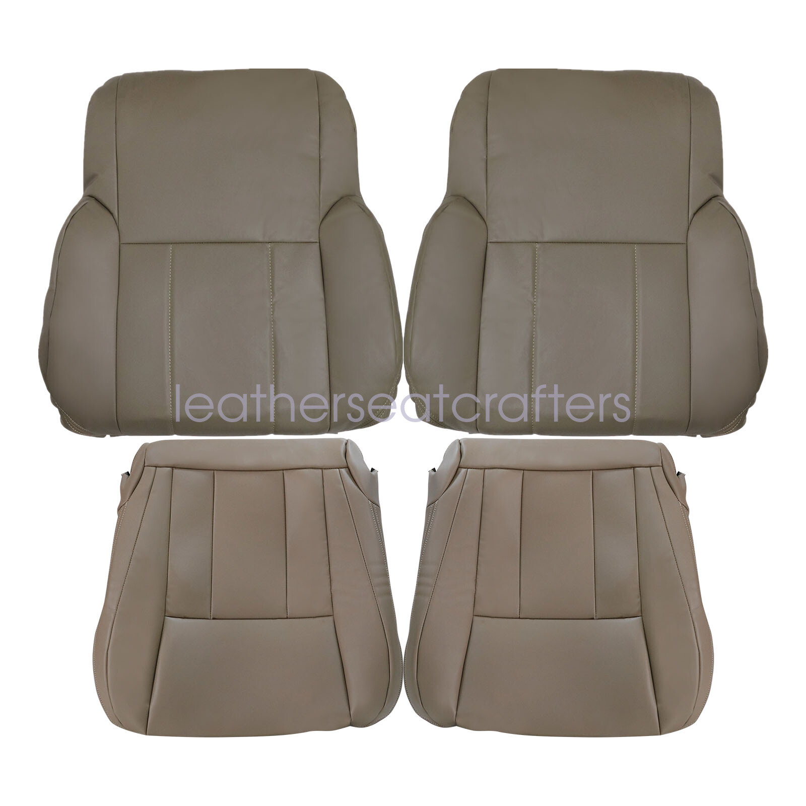 6x For 1996-2002 Toyota 4Runner Front Leather Seat Cover Oak Tan & Foam Cushion