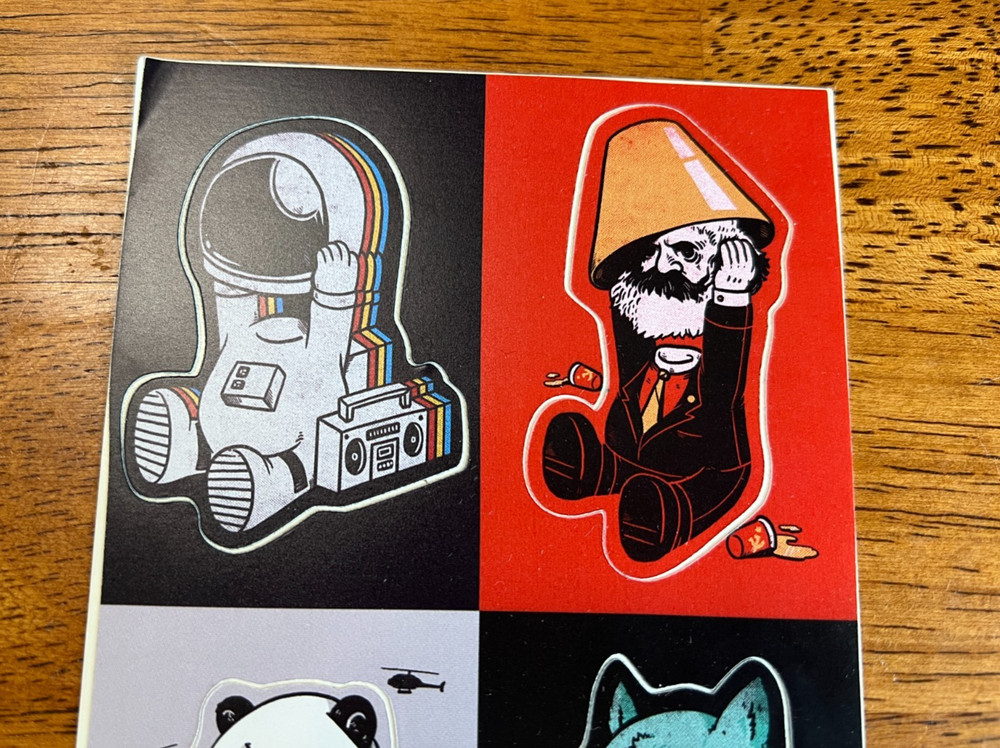 Rare Threadless Sticker Pack Control Bear New condition