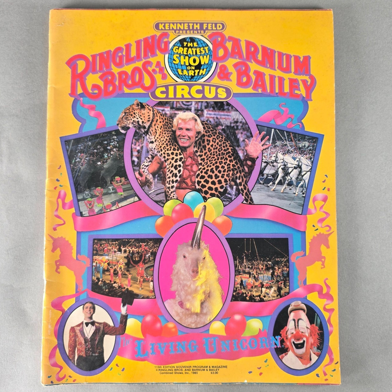Ringling Bros Barnum & Bailey Circus 1985 115th Souvenir Program Magazine