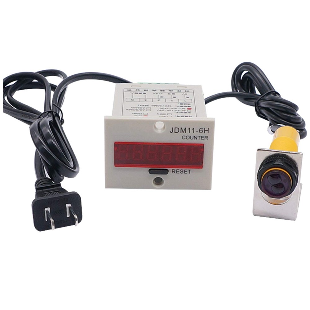 Digital Counter 0-999999 + Photoelectric Sensor Distance