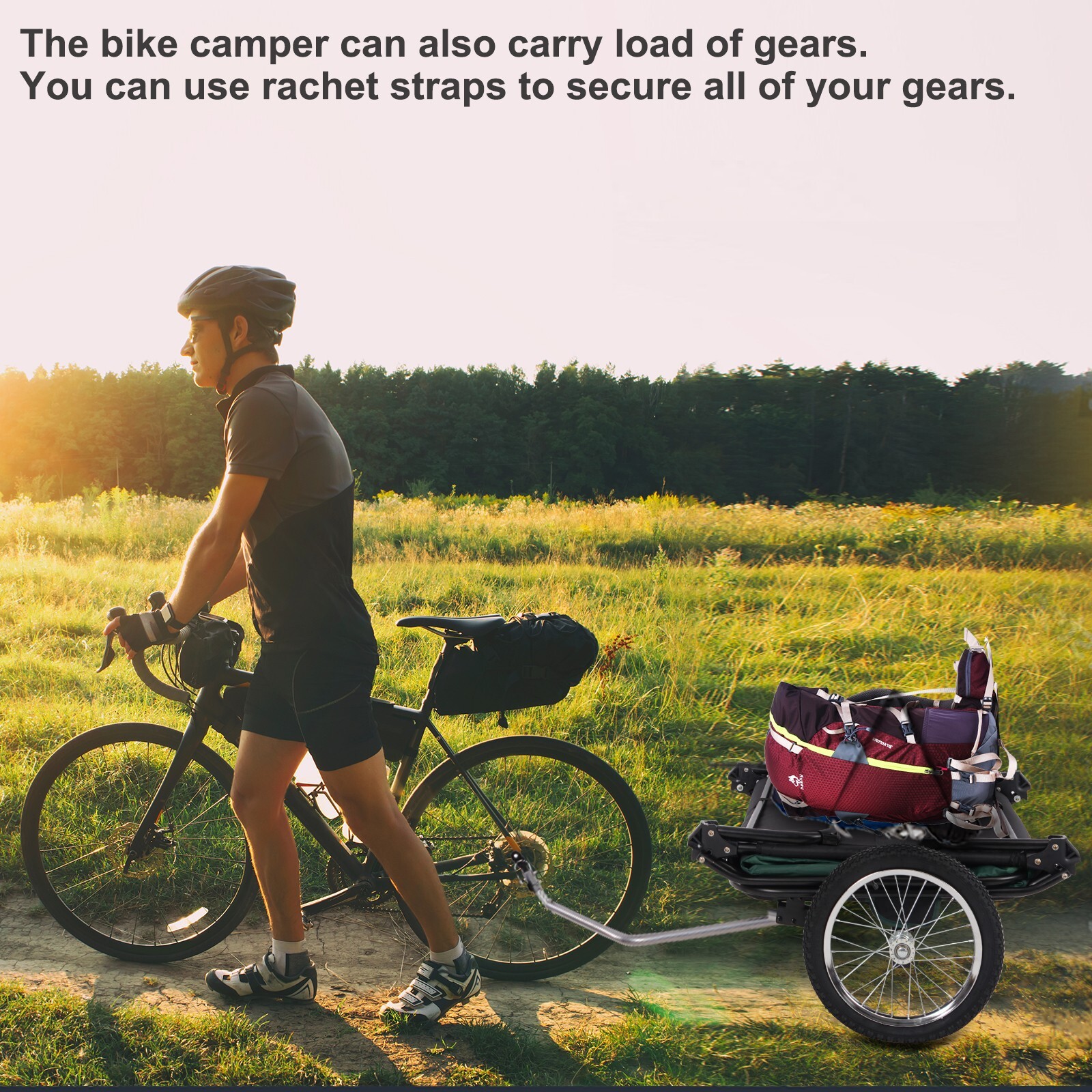 Bike trailer tent, bike Camper, Bicycle Trailer Tent, cargo trailer, folding