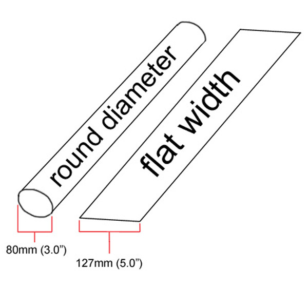 3" ID Black Heat Shrink Tube 2:1 ratio 3.0" wrap (4 feet) inch/ft/feet/to 80mm