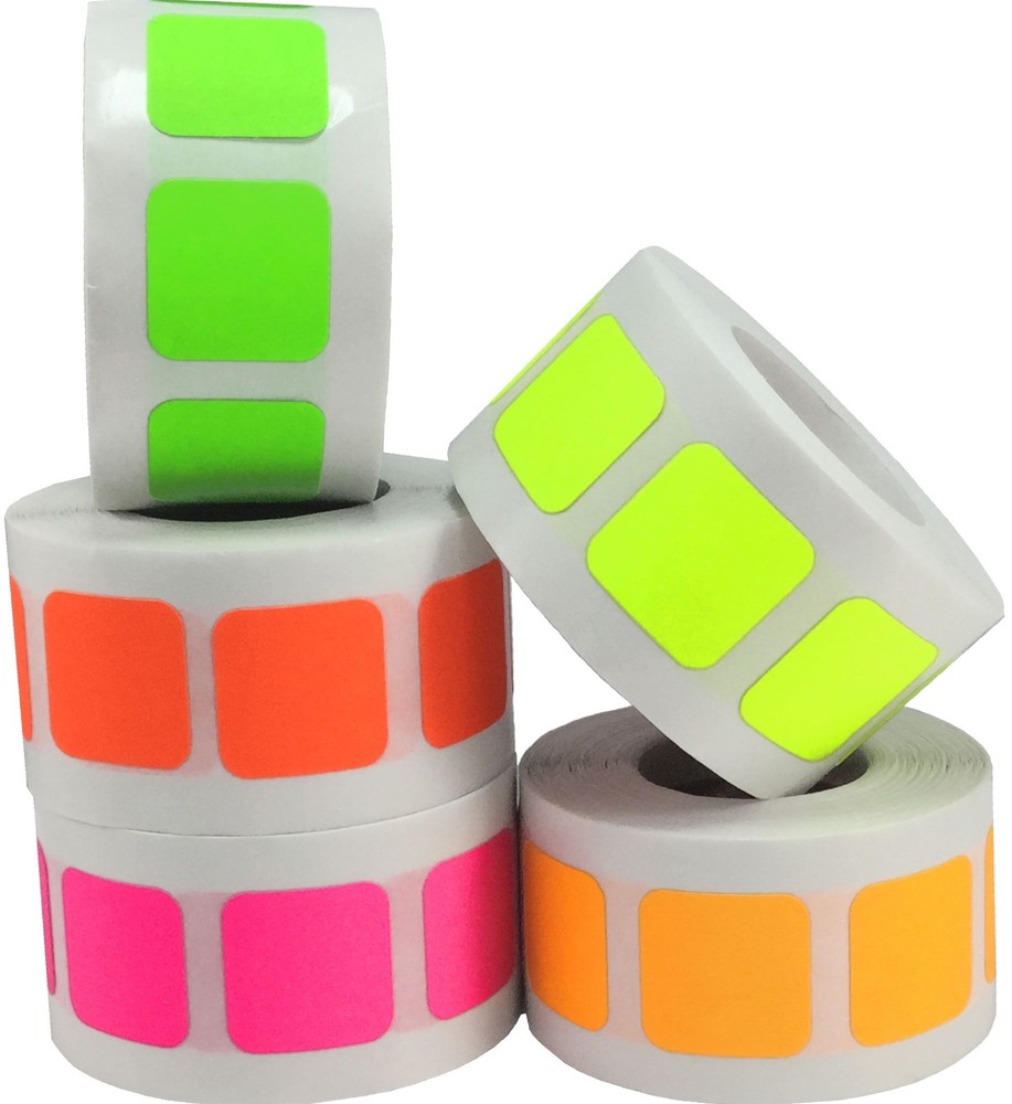 3/4" Square Fluorescent Five Pack