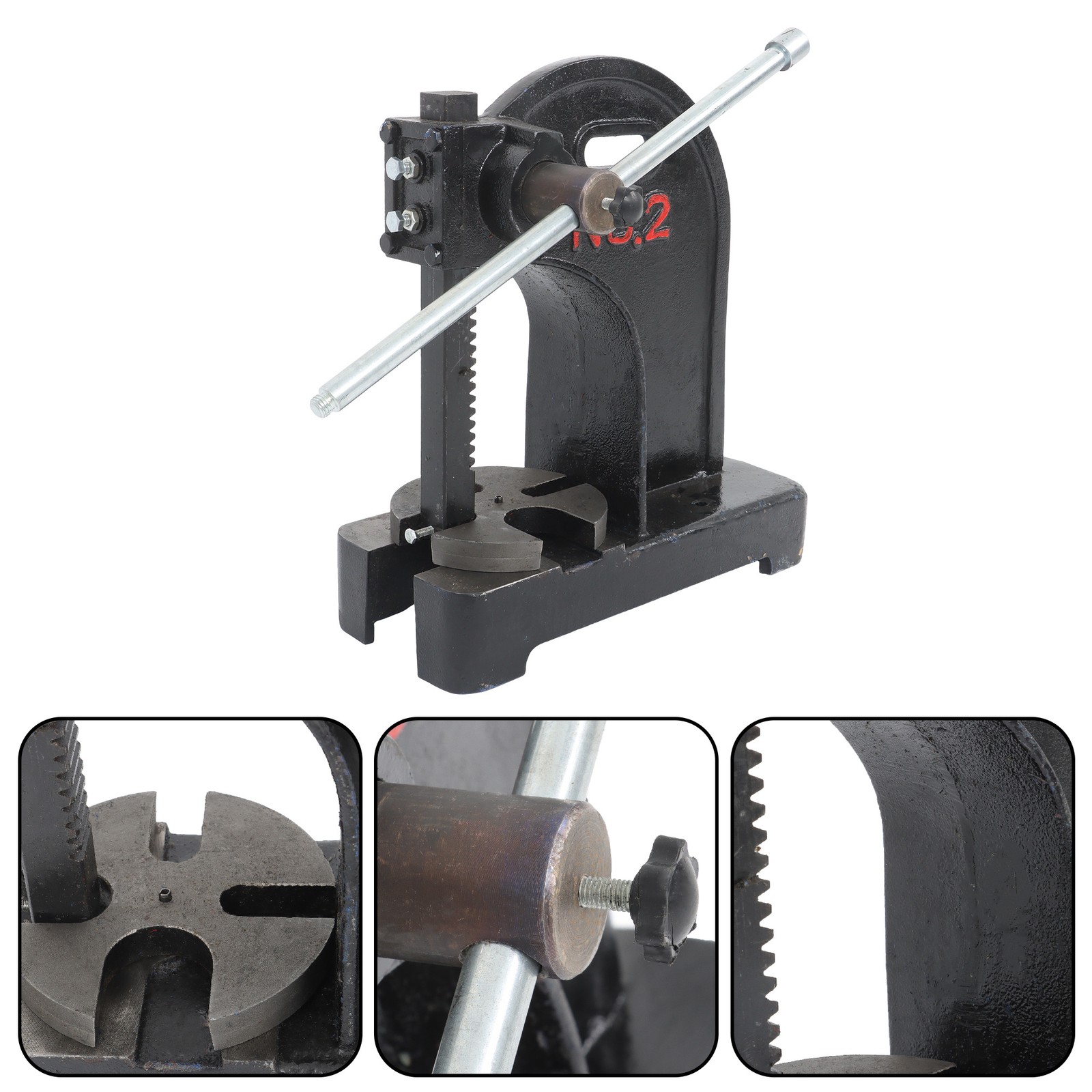 2 Ton Manual Arbor Press Desktop Punch Press Machine Bending 8.5" Maximum Height