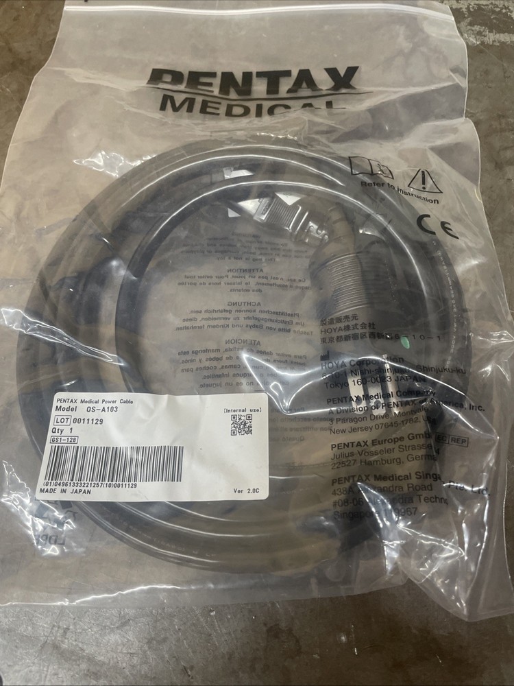 Pentax Medical Power Cable Modle OS-A103