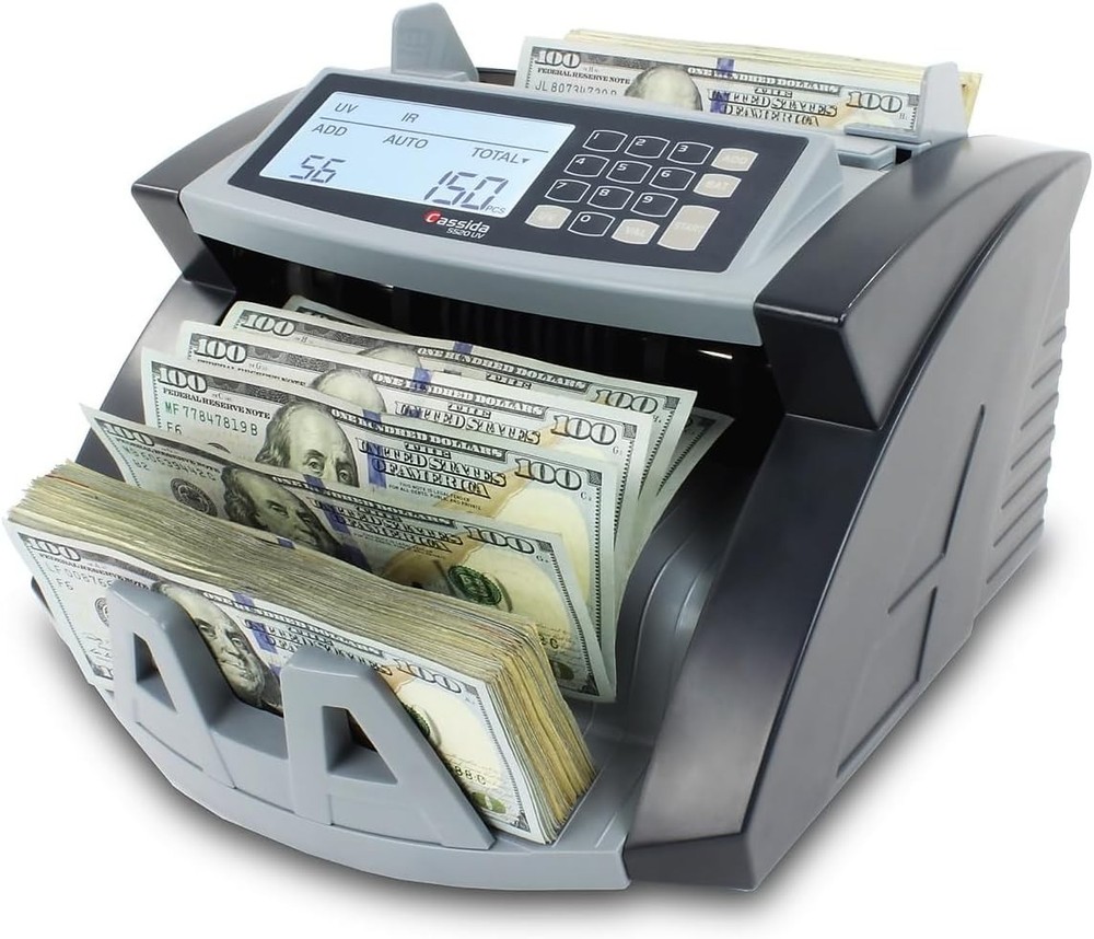 Efficient 5520 UV Money Counting Machine with Large LCD & Multi-Mode Operation