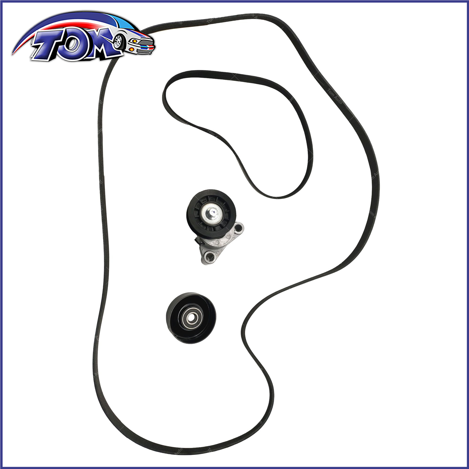 Serpentine Belt Tensioner Pulley Kit for Chevrolet Silverado 1500 2009-2013