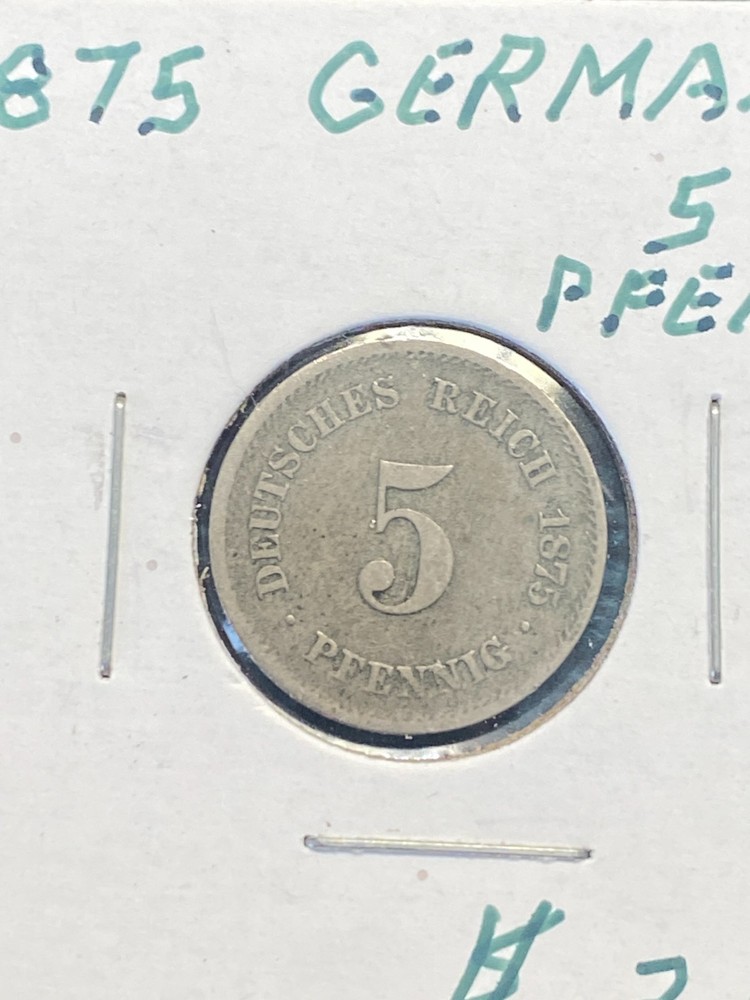 STORAGE UNIT FIND 1875 Germany 5 Pfennig