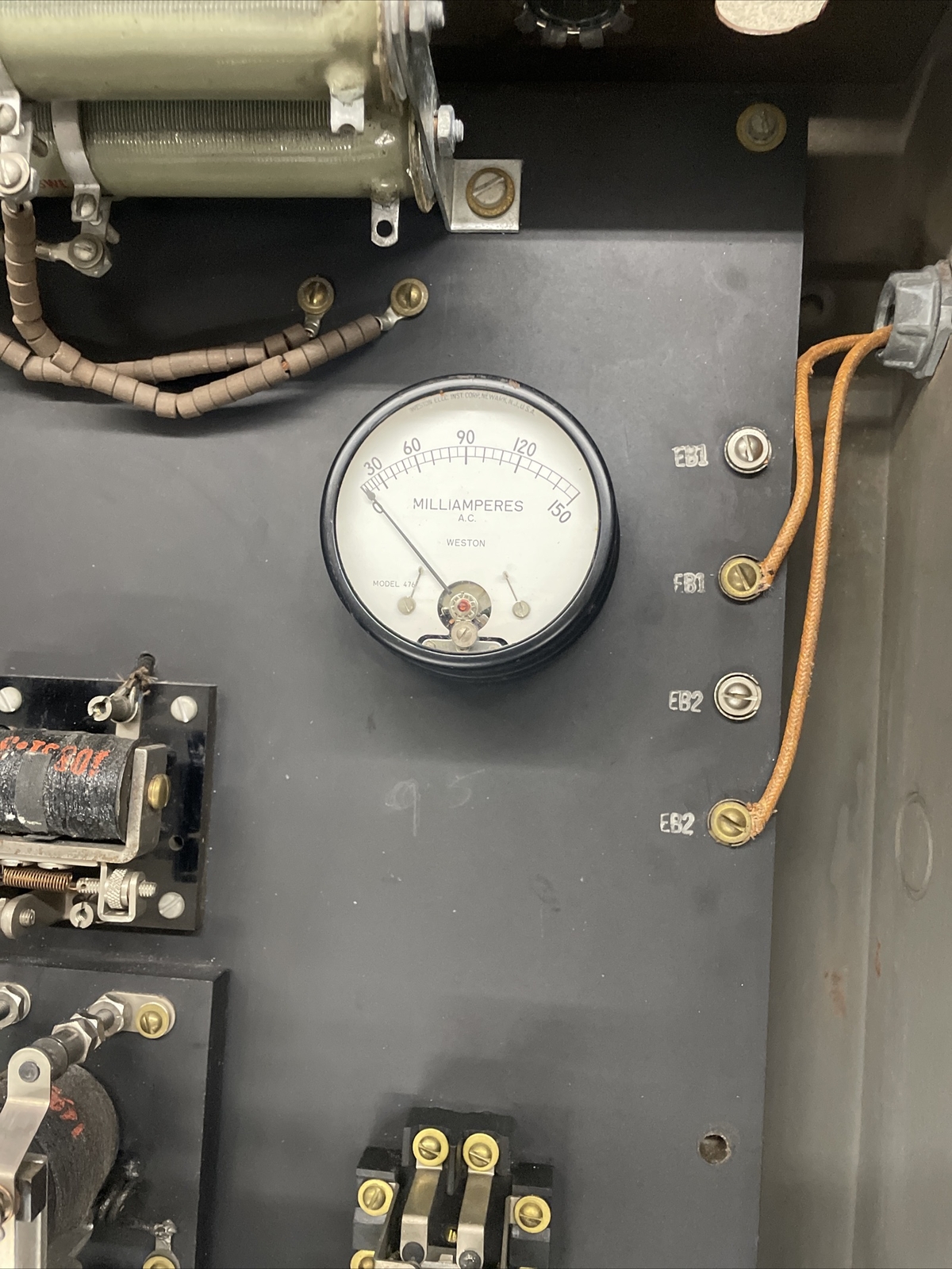 Vintage Retro Fire Alarm Signal Panel 4201-2 IBM Slate Back CLEAN! VERY RARE!