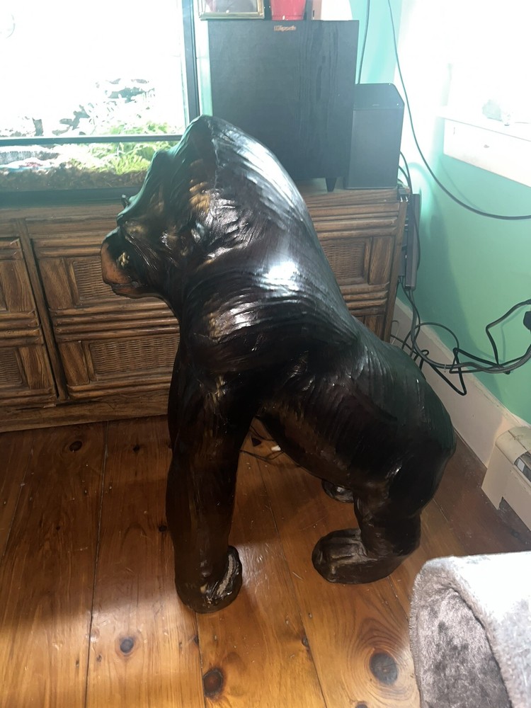 Genuine Leather Gorilla Indoor Decor