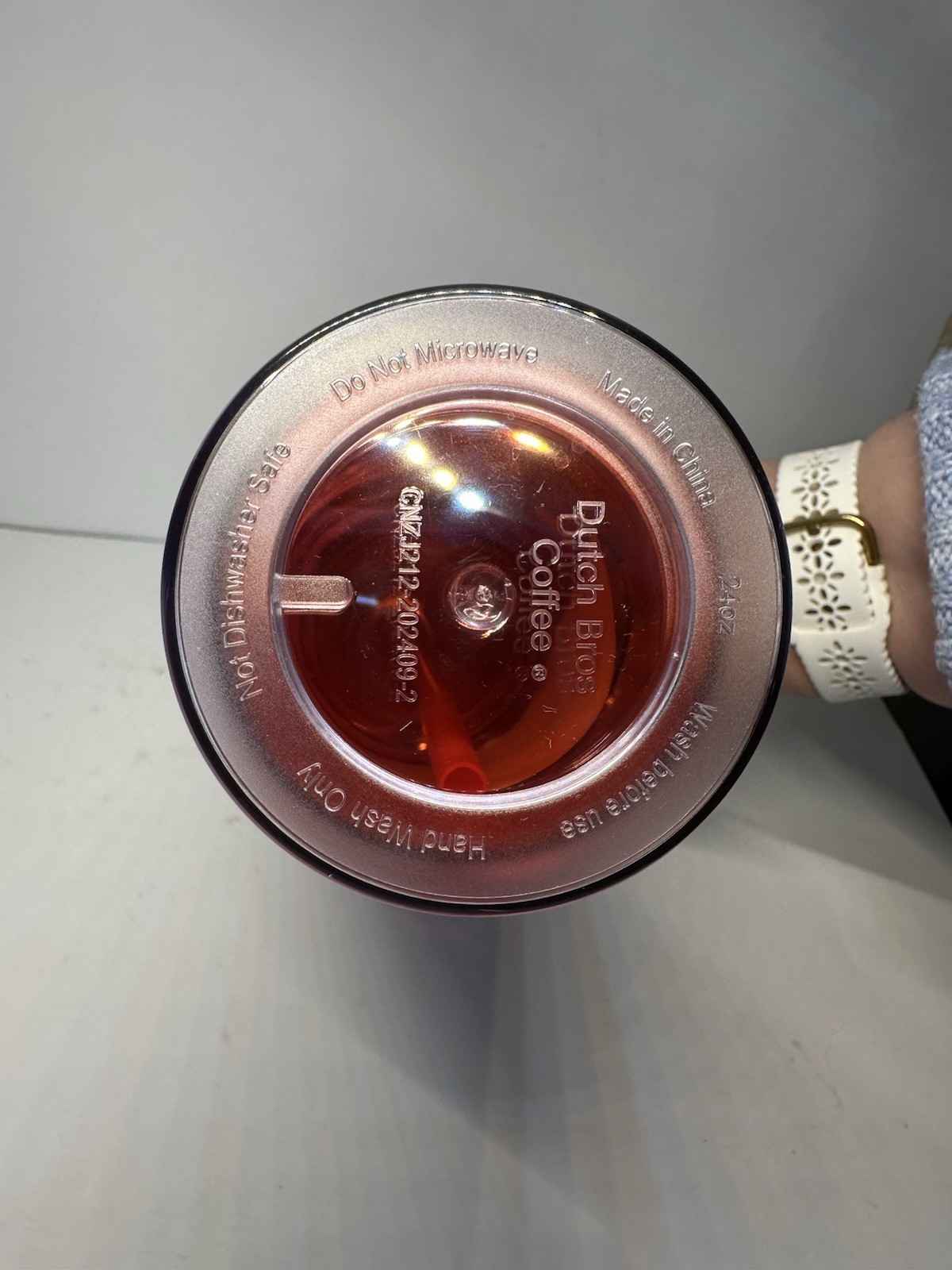 NEW Limited Edition Dutch Bros 24 oz Holiday Tumbler Red 2024 w/Straw