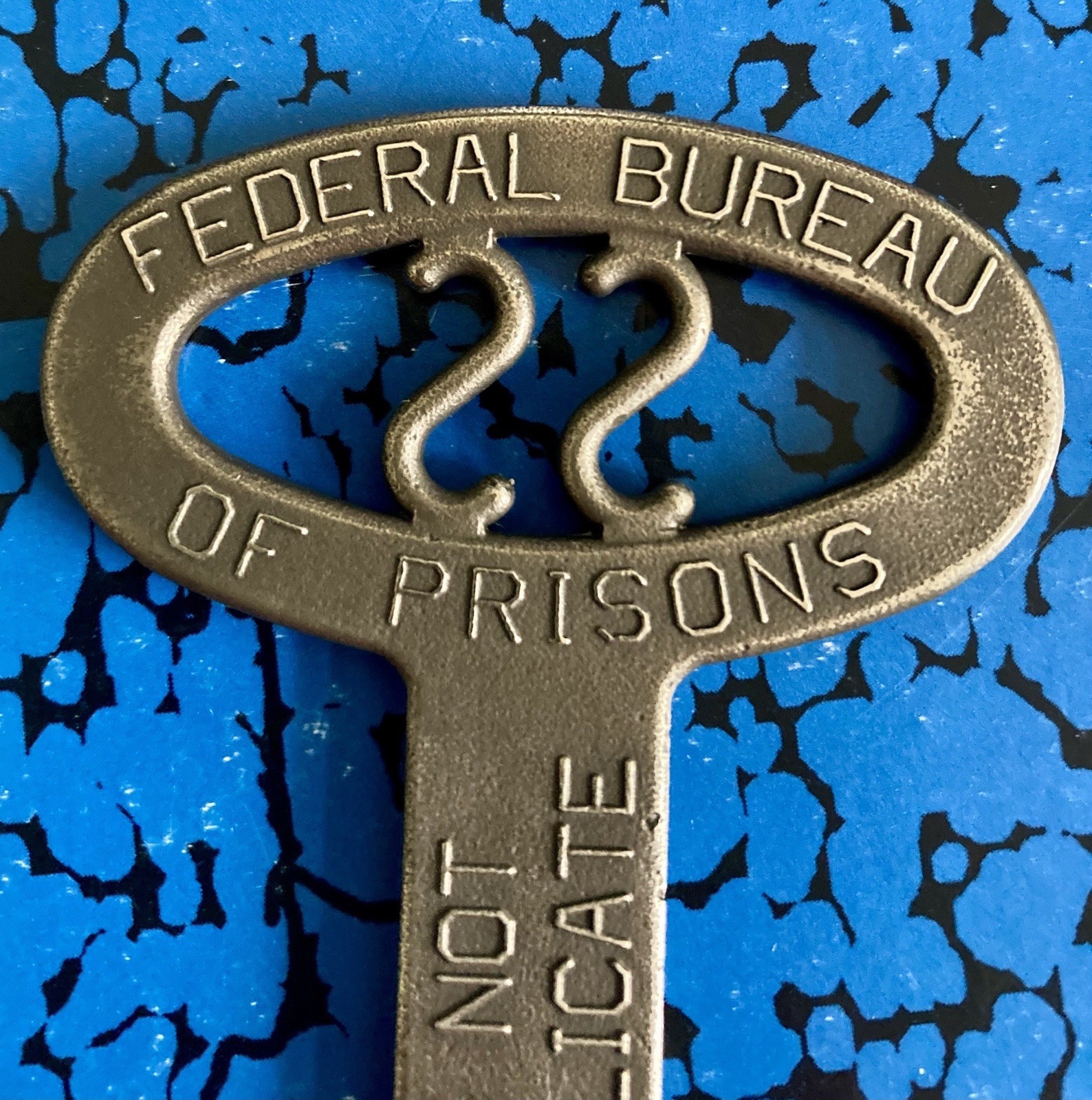 Federal Bureau of Prisons Brass Key; Rare With “Federal Bureau of Prisons”
