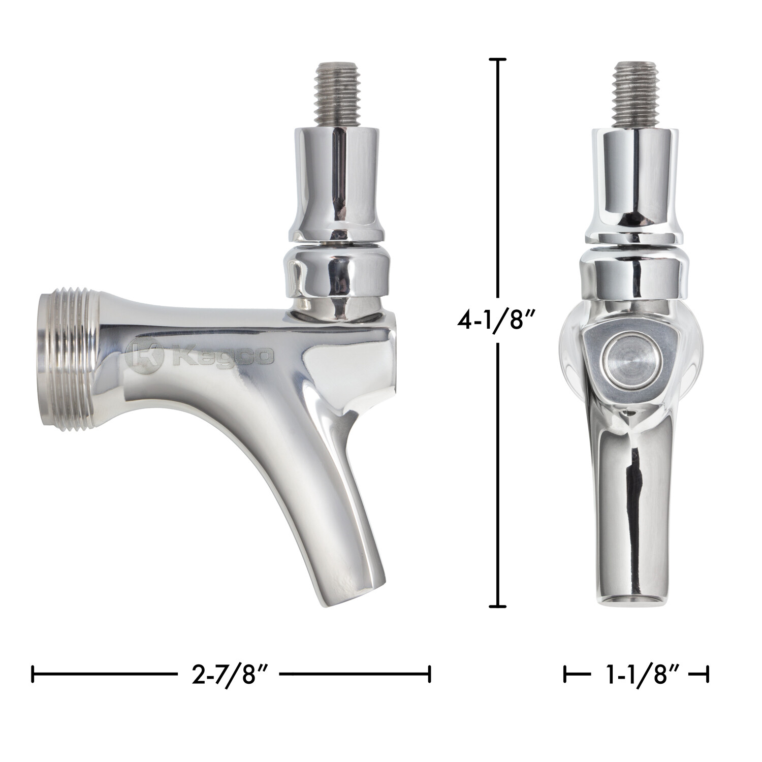Kegco YH-FS2N Infinity Series Stainless Steel Standard Beer Faucet