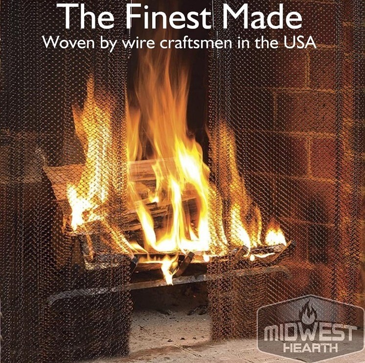 Fireplace Screen Mesh Curtain
