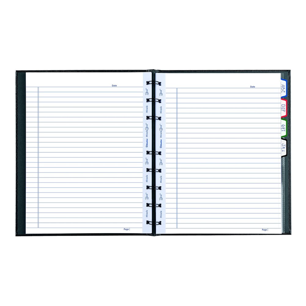 Blueline MiracleBind™ Notebook, Lizard-Like Hard Cover, 150 Repositionable