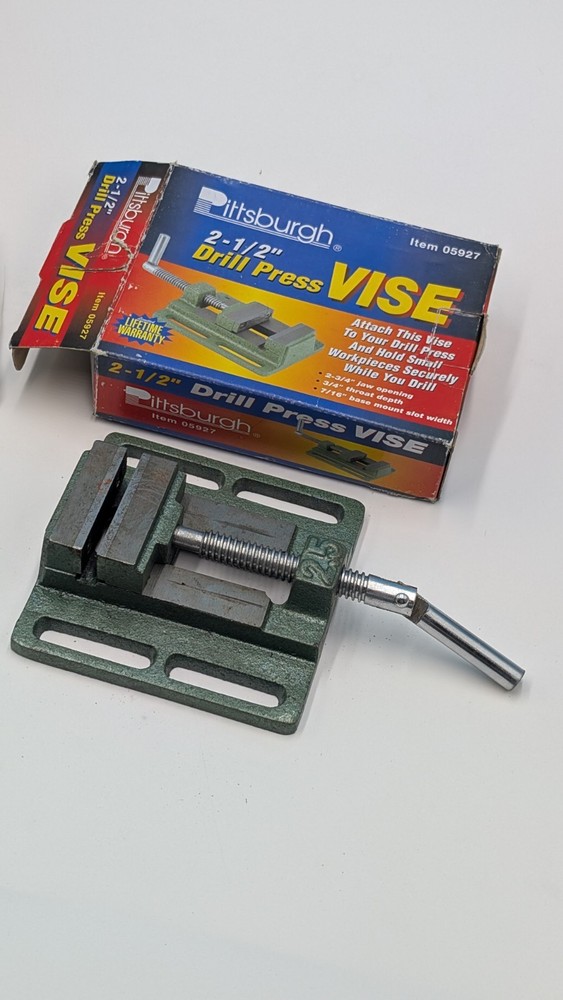 Pittsburg 2-1/2" Drill Press Vice #05927 Woodworking Workshop New In Box