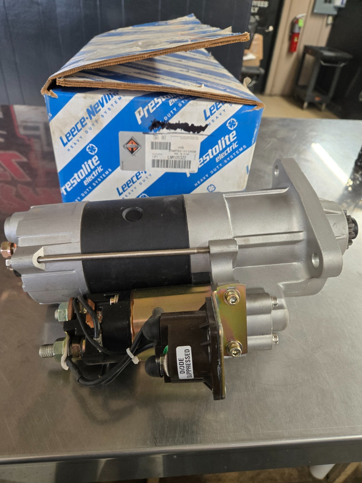 3700307C91 - LNM105322 Genuine International Starter 12V (NEW Open-Box)