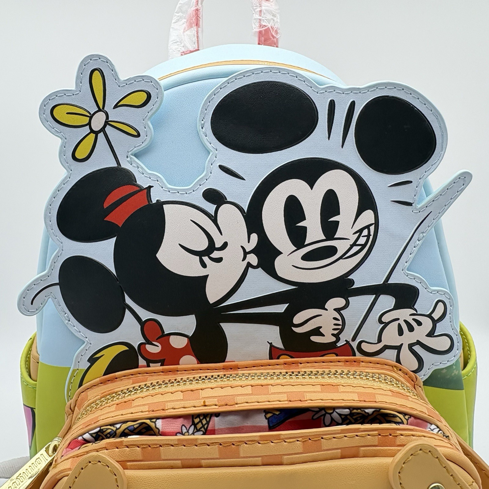 NEW Loungefly Disney Mickey & Friends Picnic Basket Mini Backpack with Coin Bag