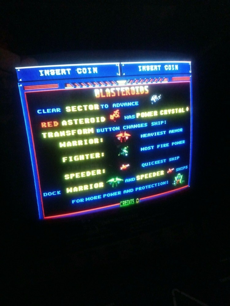 Atari Blasteroids Arcade Machine 1987 Stern Konami Nintendo Video Game Asteroids