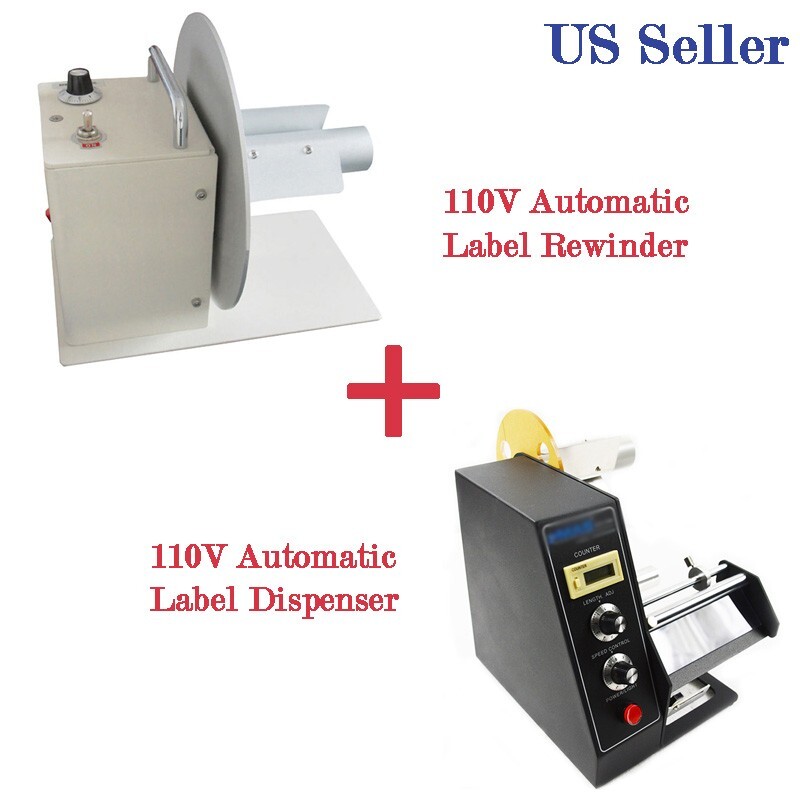 110V Automatic Label Dispenser Electric Sticker Stripper Separating Machine
