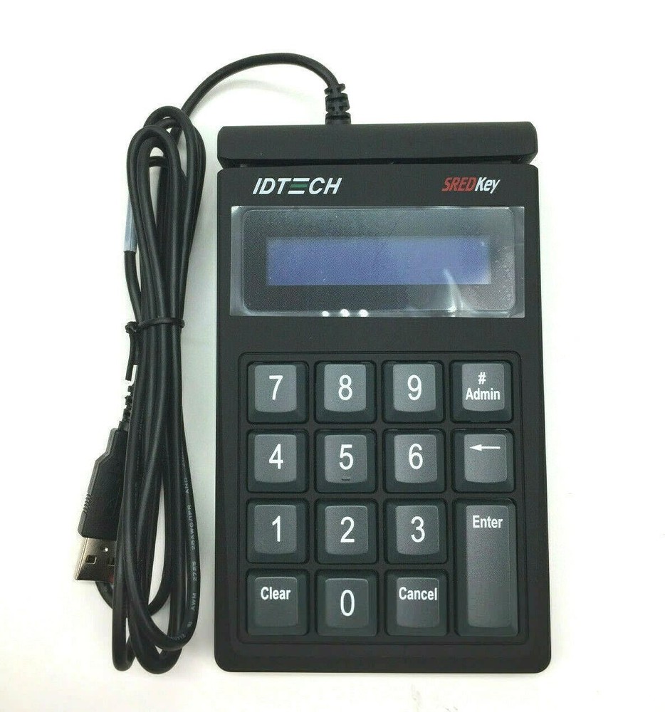 Idtech SREDKey Encrypted Key Pad PCI 3.0 USB with MagStripe Reader