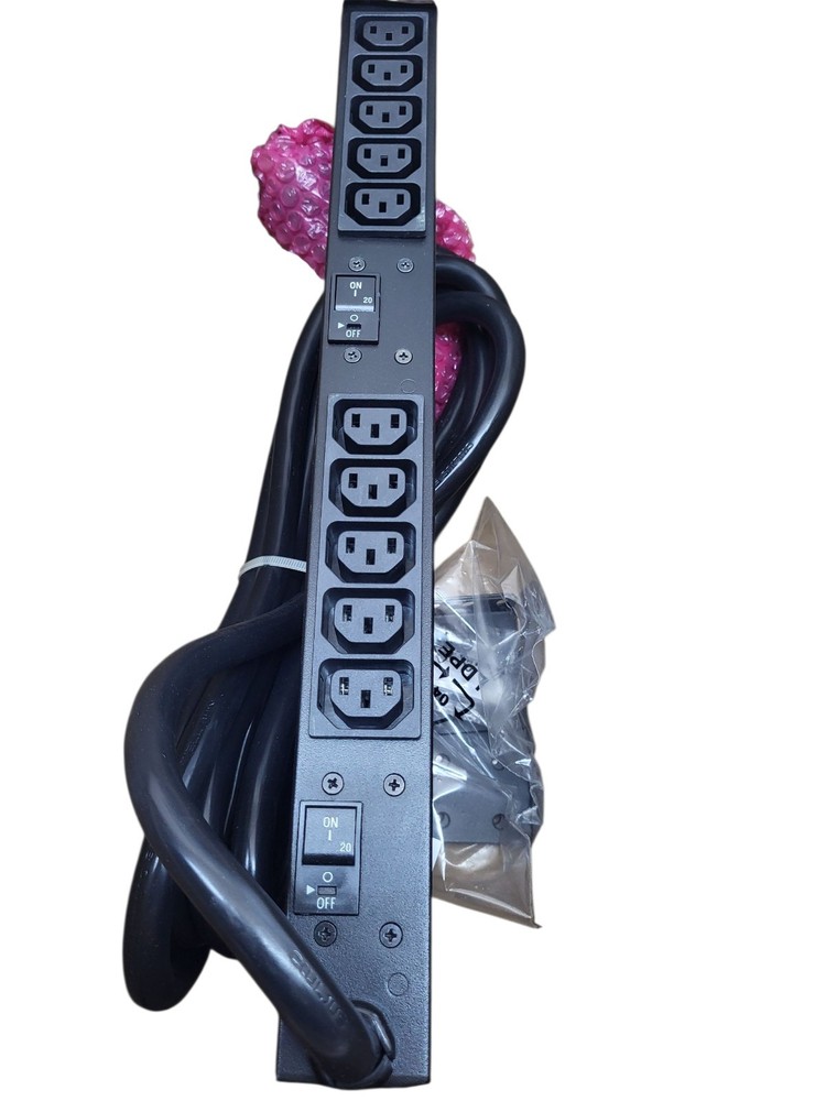 APC Rack Mount PDU, Basic 200V-230V/30A, (10) Outlets, 1U Horizontal Rackmount--