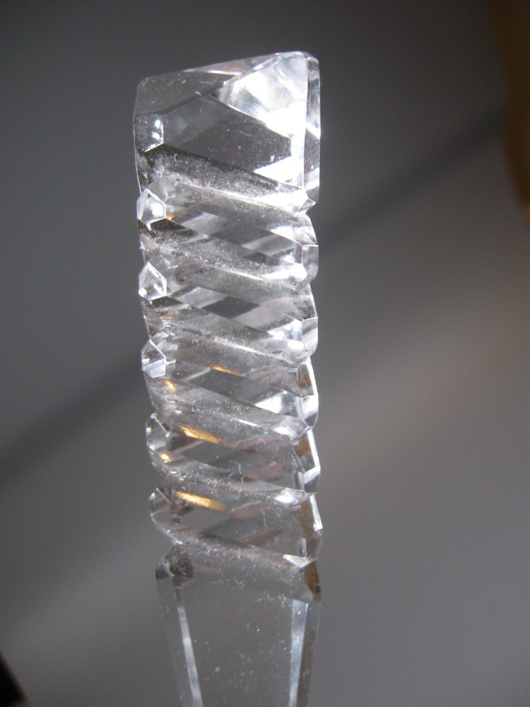 Vintage Glass Serving Spoon