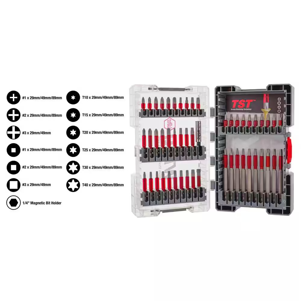 Maxxtor Impact Bit Screwdriver Set (50-Piece)
